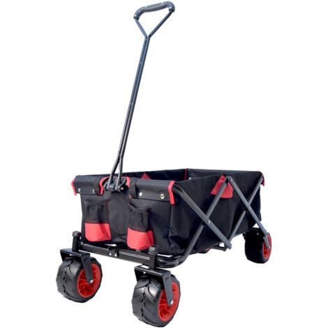 CARRELLO PIEGHEVOLE SALVASPAZIO TRASPORTO MAX 120KG ANTIRIBALTAMENTO RUOTE EXTRA LARGE