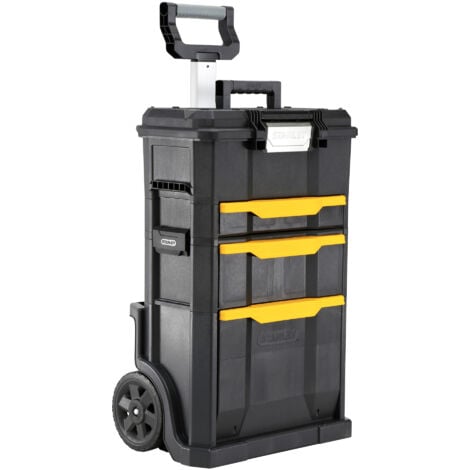 Carrello porta attrezzi Modulo 2 in 1 - Cassetta porta attrezzi con cassetto Touchlatch - STANLEY, STST1-70344