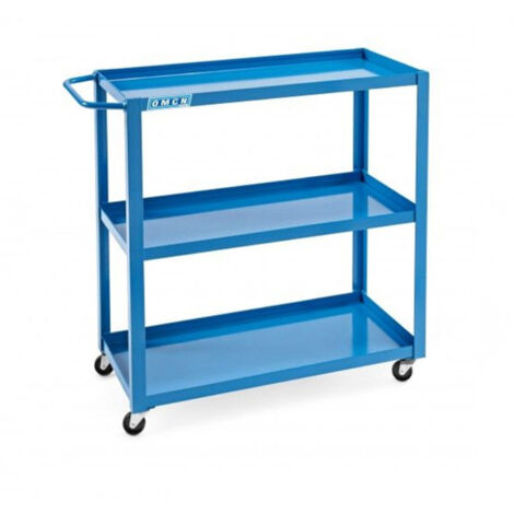 Carrello porta attrezzi OMCN 109/A a tre piani - portata 120 kg - 700 x 350 x 750 mm