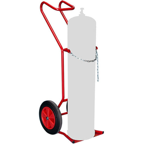 Carrello porta-bombole per cantiere - 1 bottiglia - Ruote di gomma - 810007957