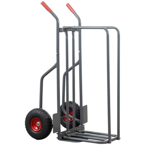 carrello porta legna con ruote gonfiabili e capacità 250 kg