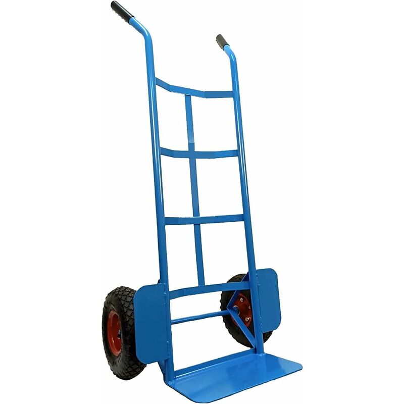 Carrello Porta Pacchi Portata 200kg In Acciaio Tubolare Verniciato Con Ruote Antiforatura In Poliuretano 480x480x1190mm - 12