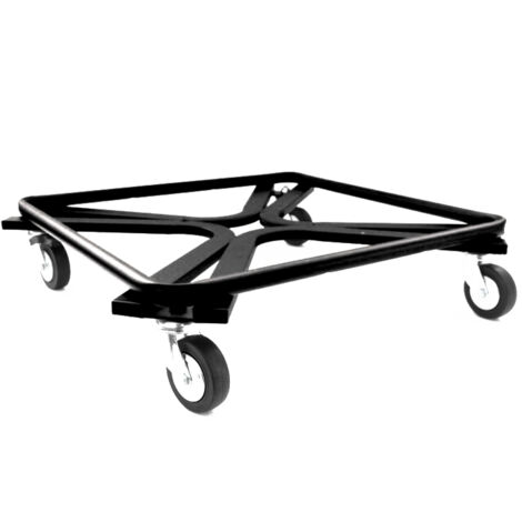 Carrello Porta Piante Linea Heavy Cm 60X60 Nero Tecnokit