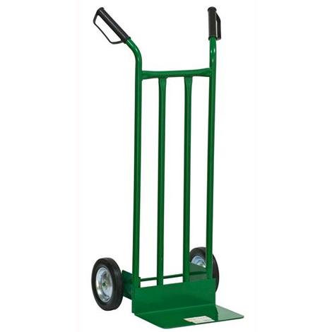 Carrello da Giardino 138x57x84 cm in Acciaio Verde