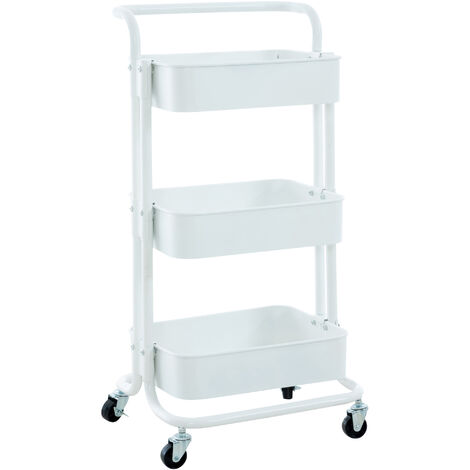 Carrello portaoggetti Mailo bianco