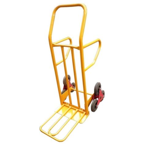 Carrello portapacchi in acciaio con sistema rotante per trasporto su scale portata massima 250 Kg