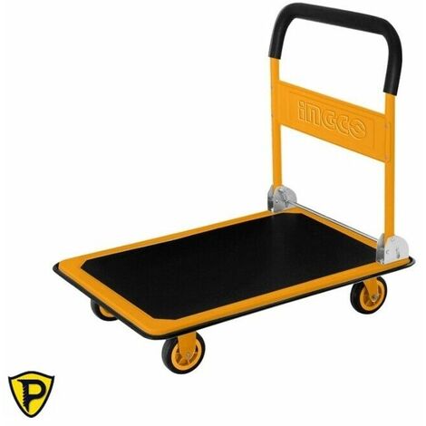 Carrello portapacchi INGCO Carrellino Richiudibile 4 ruote da 300 Kg. Portatutto