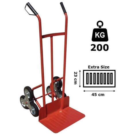 Carrello Portapacchi/Portatutto/Portasacchi 200Kg saliscale/sali scale a tre ruote