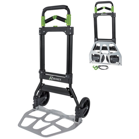 CARRELLO PORTAPACCHI SACCHI PALA PIEGHEVOLE MANICI ROTANTI PORTATA 150Kg RIBIMEX