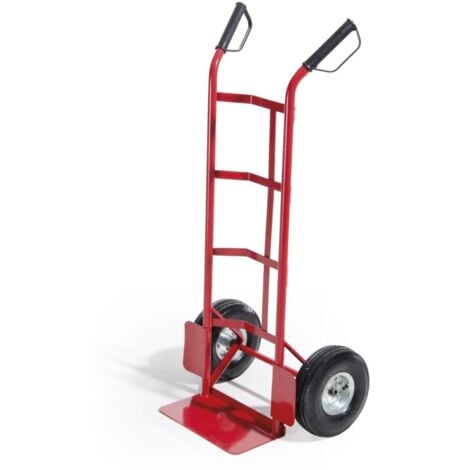 Carrello portasacchi in acciaio verniciato ruote pneumatiche 270 mm - biacchi e.