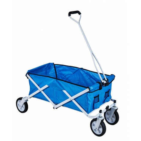 Carrello Portattrezzi da Giardino in Metallo Adriatic 117x50x52 h cm in Acciaio Blu