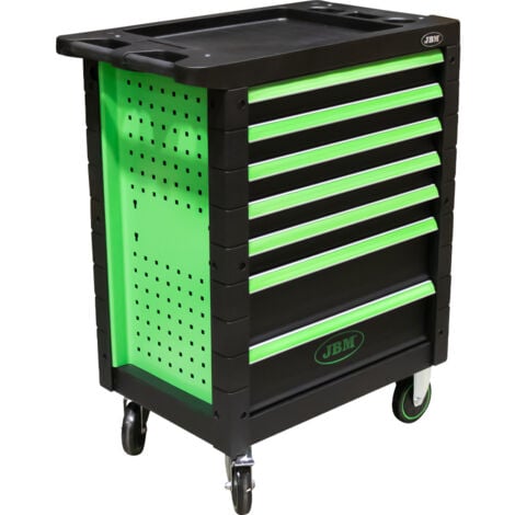CARRELLO PORTAUTENSILI PORTA ATTREZZI OFFICINA 7 CASSETTI SENZA UTENSILI JBM