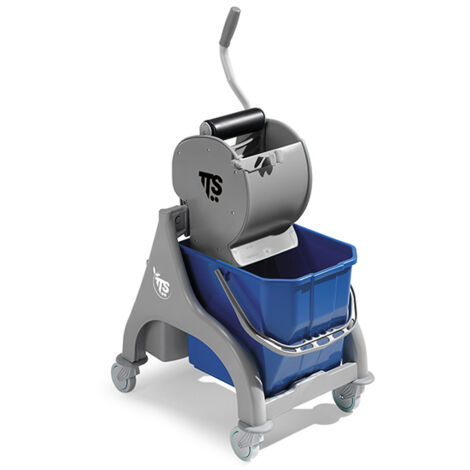Carrello professionale per le pulizie Nick grigio 15lt con strizzatore Dry