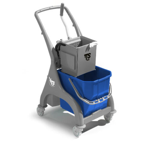 Carrello professionale per le pulizie Nick grigio 25 lt con strizzatore O-Key e maniglia U