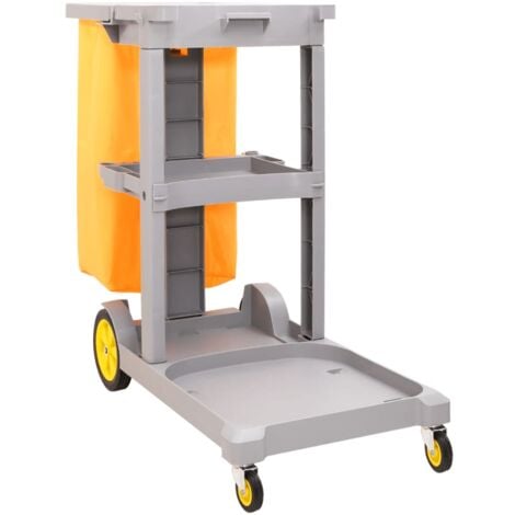 VEVOR VEVOR Carrello Multiuso 4 Ripiani a Rotelle Carrello Portaoggetti  370x355x1065 mm Ruote Bloccabili con Maniglia, Carrello Mobile Materiale PP  Portaoggetti Salvaspazio Ufficio Cucina Carico max. 60kg