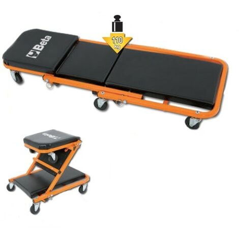 CARRELLO SGABELLO LETTINO SOTTO AUTO 6 RUOTE BETA 3002
