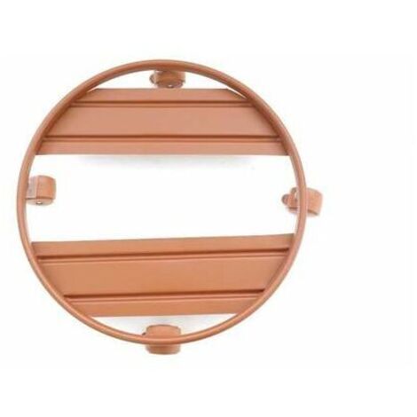 Carrello sottovaso tondo con ruote cm. 40 ALLUMINIO