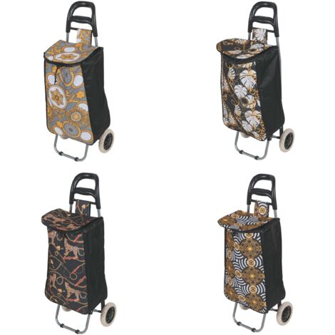 CARRELLO SPESA CATENE 2 RUOTE 4 COLORI ASSORTITI