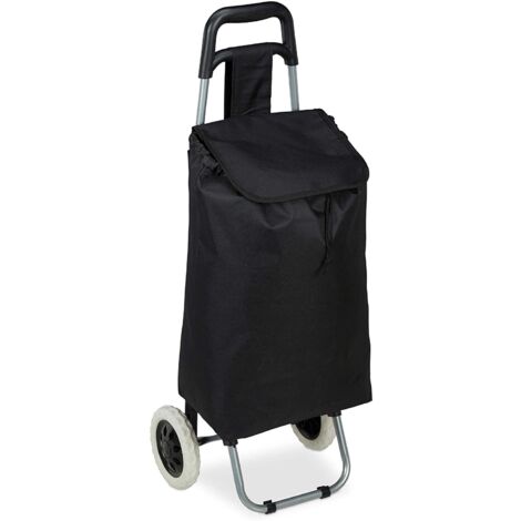 Carrello spesa pieghevole borsa estraibile carrello spesa 28 litri ruote nere 1300007073