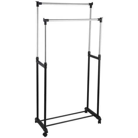 Carrello Stender Appendiabiti Porta Abiti con Ruote Economico Stand Attaccapanni