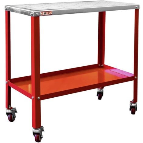 Carrello tavolo per saldatura saldare con ruote Holzmann st915f