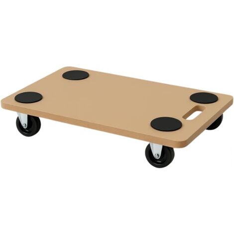 Carrello Trasporto 58x30 cm con Ruote 360° Antiscivolo – Piattaforma Portavasi, Bombole, Mobili – Alta Resistenza, Maniglia Ergonomica, Ruote Nylon – Per Casa, Ufficio, Giardino