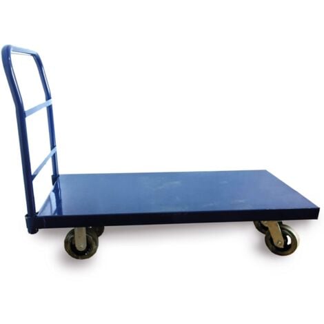 carrello trasporto essenza in acciaio portata 500 kg 121x60x90 cm
