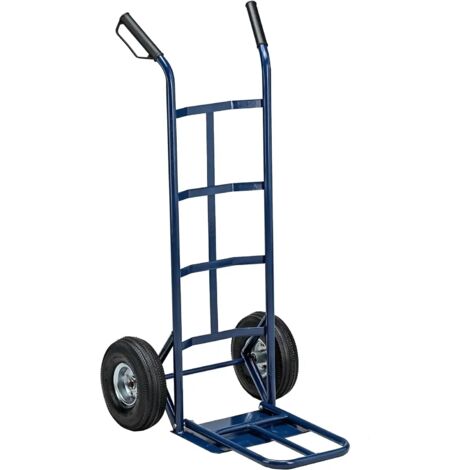 Carrello Trasporto Grandi Volumi Portata Max 250kg Ruote Pneumatiche 46x61x91