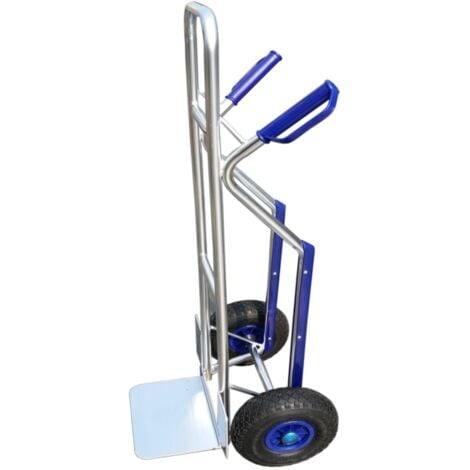 carrello trasporto per pacchi essenza in alluminio con portata massima 150 kg 48x49x117 cm