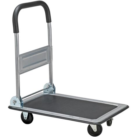 carrello trasporto piatto essenza in acciaio portata 150 kg 73x47x83 cm