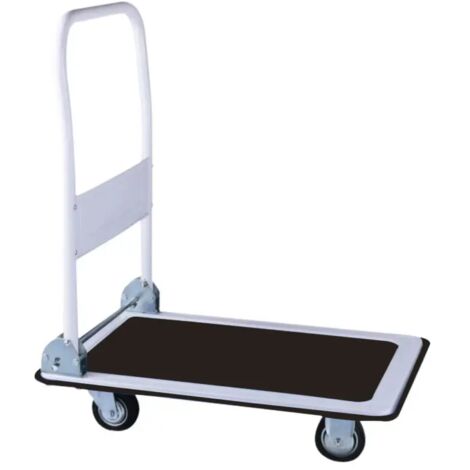 carrello trasporto pieghevole eurogarden con manico e ruote pivotanti in acciaio portata 150 kg 73,3x47,7x83 cm