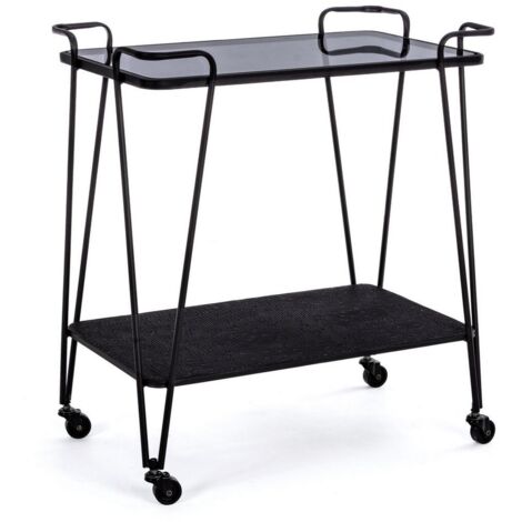 Carrello Zaira in metallo nero