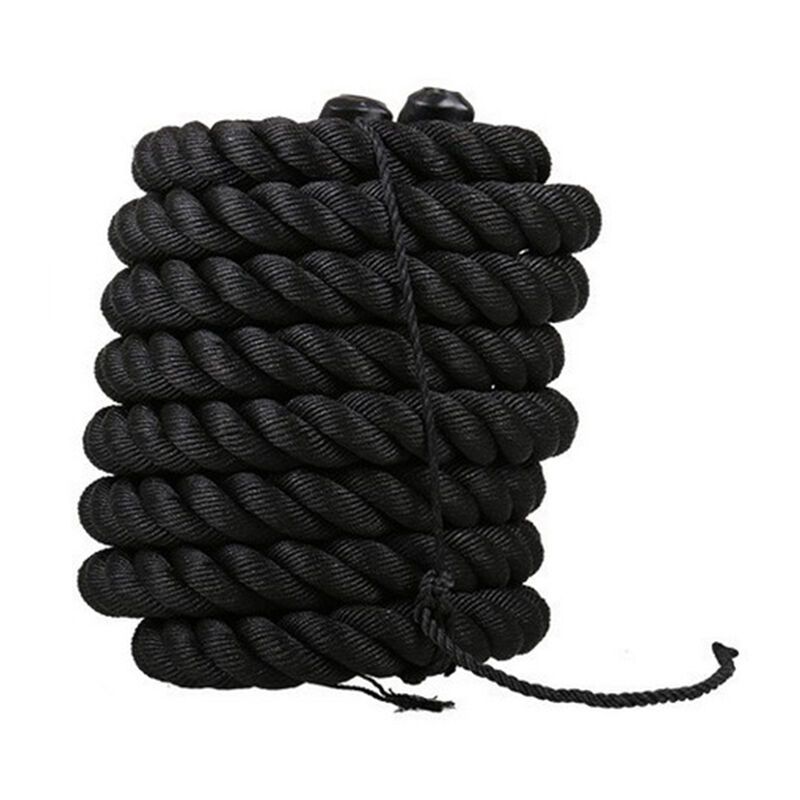 

Carrera de entrenamiento, Cuerda de batalla, Cuerda de ejercicio ondulada, Fitness, Oro negro 0.38 x 12 M - Oro nero