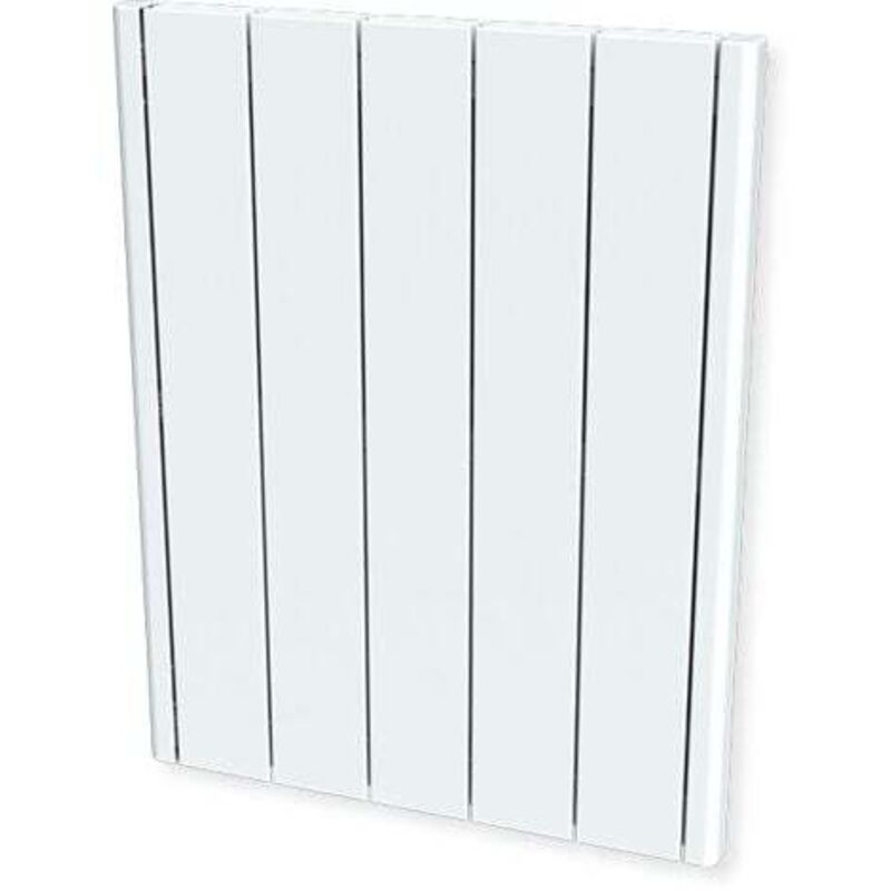 Carrera - Radiateur à inertie 1000W - Pierre naturelle - Horizontal et plat - Blanc