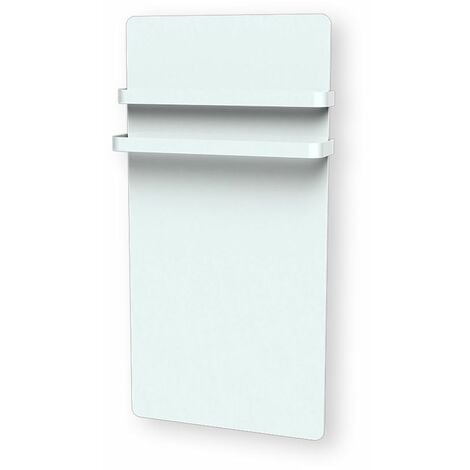 Carrera radiateur sèche-serviette Verre LCD 1000W blanc - Blanc