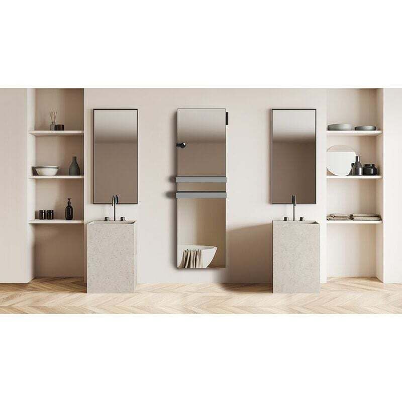 Carrera radiateur seche Serviette VERRE MIROIR 1100W LCD