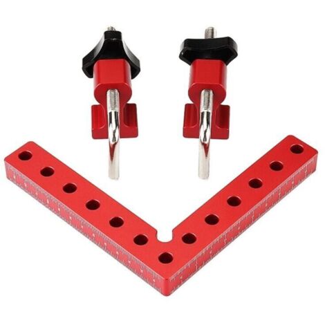 Carrés de Positionnement à 90 Degrés avec 2 Visser, 120X120 mm Pince d'angle type L 90° D'Aluminium