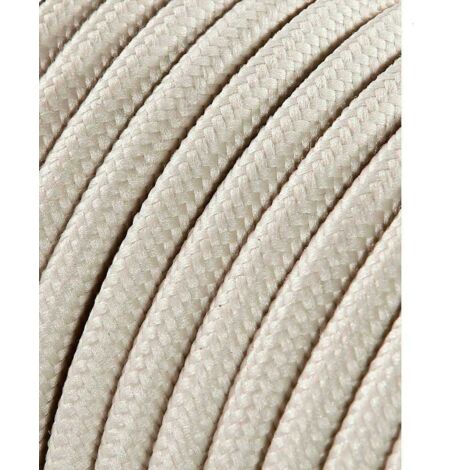 Carrete cable cordón tubular h03vv-f 2 x 0,75 mm² beige, 25 m