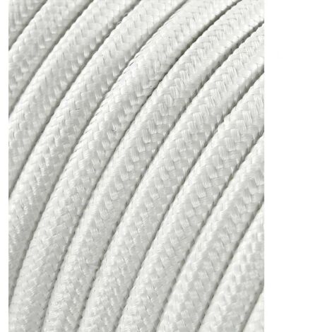 Carrete cable cordón tubular h03vv-f 2 x 0,75 mm² blanco, 25 m