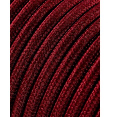 Carrete cable cordón tubular h03vv-f 2 x 0,75 mm² burdeos, 25 m