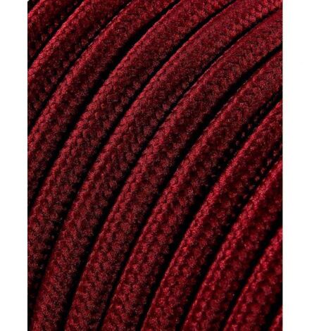 Carrete cable cordón tubular h03vv-f 2 x 0,75 mm² burdeos, 5m
