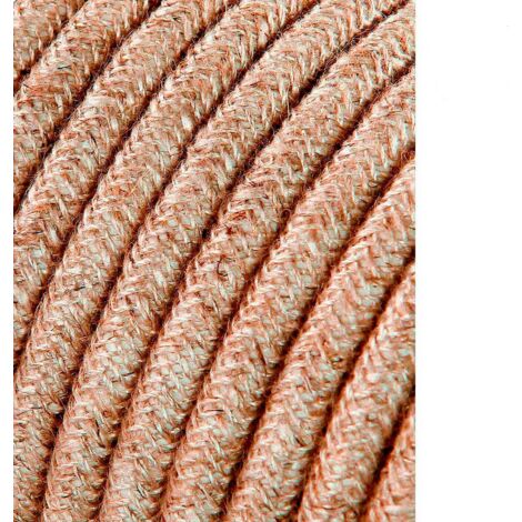 Carrete cable cordón tubular h03vv-f 2 x 0,75 mm² lino, 25 m