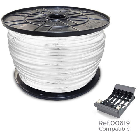 CARRETE CABLE MANGUERA ACRILICA 1KV BLANCA 3x1,5mm 200m (BOBINA GRANDE Ø400x200mm)