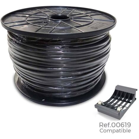 Carrete cable manguera acrílica 1kv negra 3x4mm 100m bobina grande