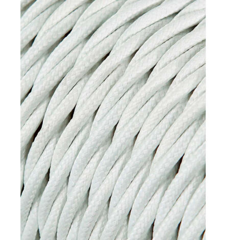 Carrete Cable Textil Trenzado H03VV-F 2X0.75MM Blanco 25M EDM