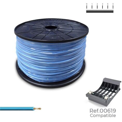 CARRETE CABLECILLO FLEXIBLE 2,5MM AZUL 800MTS (BOBINA GRANDE Ø400x200MM)