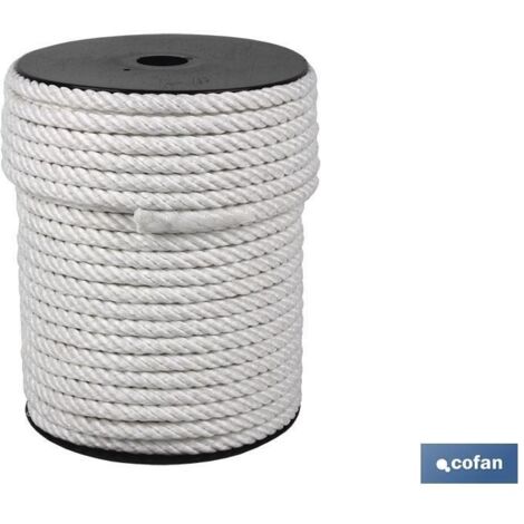 Carrete Cuerda Nylon Mate (4/Cabos) 8mm 50 M