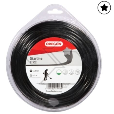 Carrete de alambre para desbrozadora OREGON sección estrella Ø  3,3mm longitud 47m