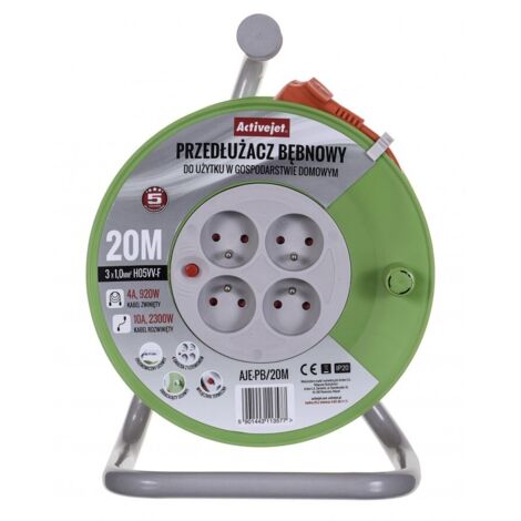 Carrete de cable de extensi贸n Activejet PB/20 m