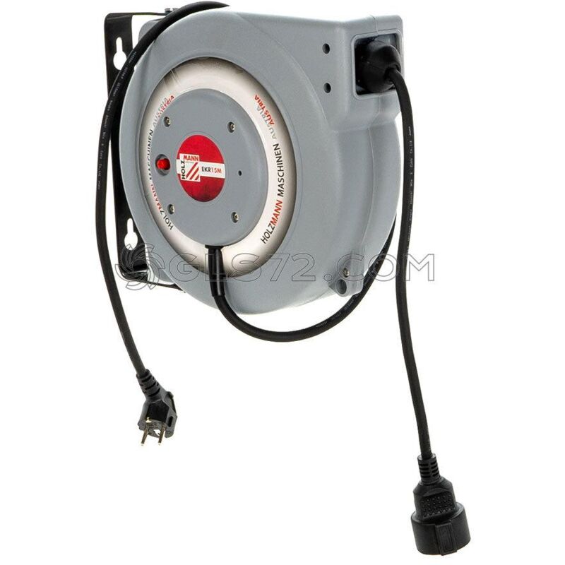 

Carrete De Cable Electrico Con Automatica Retractil 230V 15 M Holzmann Ekr15M